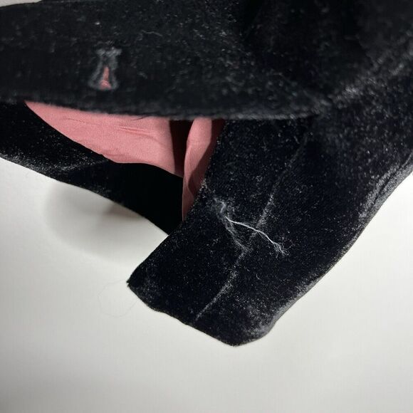 Cupcakes and Cashmere Black Velvet Blazer Womens Size 4 Career Lined - Picture 8 of 8